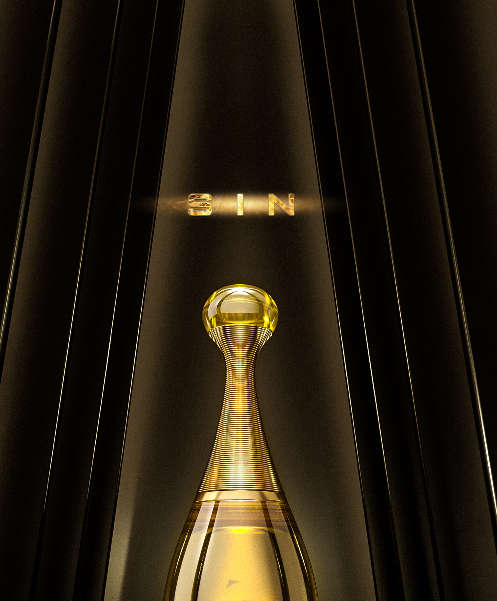 Product rendering，Perfume bottle，Women's products，Housewear & Furnishings，