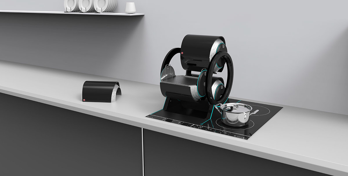 Future technology，Smart home，Sharp shape，Beautiful and practical，industrial design，