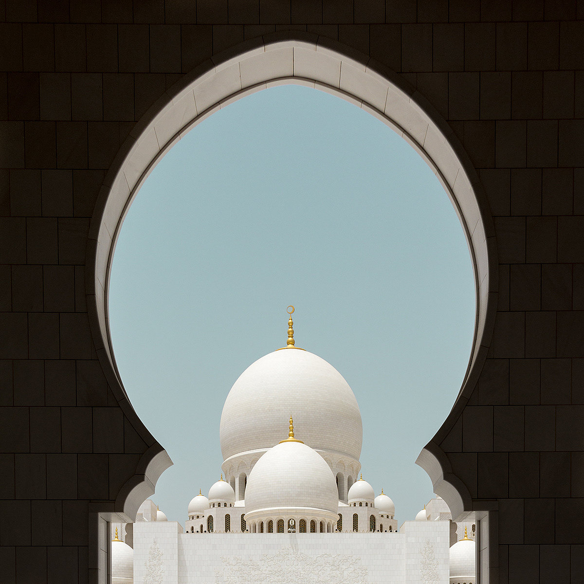 Abu Dhabi，great mosque，Architecture，Culture，White on White，