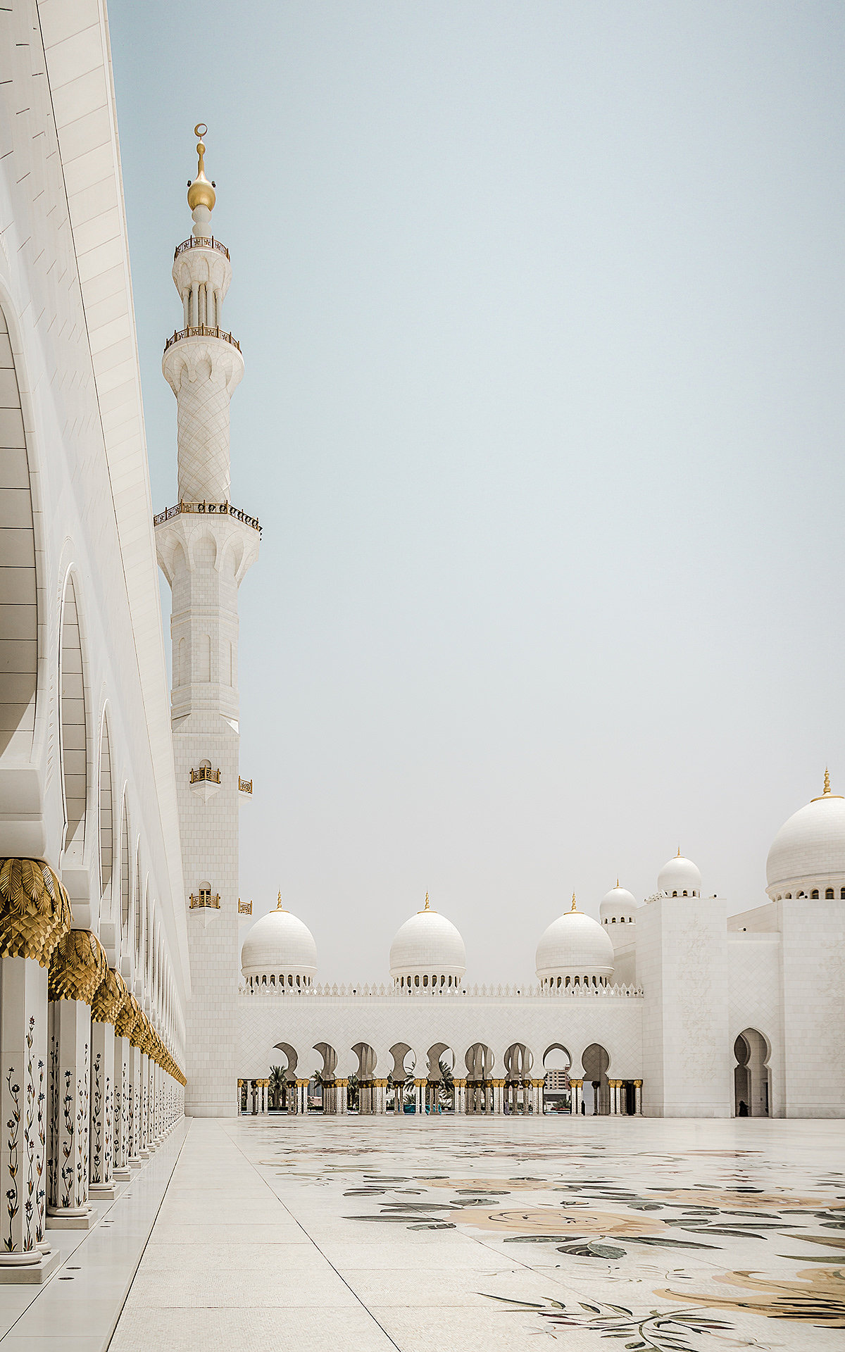 Abu Dhabi，great mosque，Architecture，Culture，White on White，