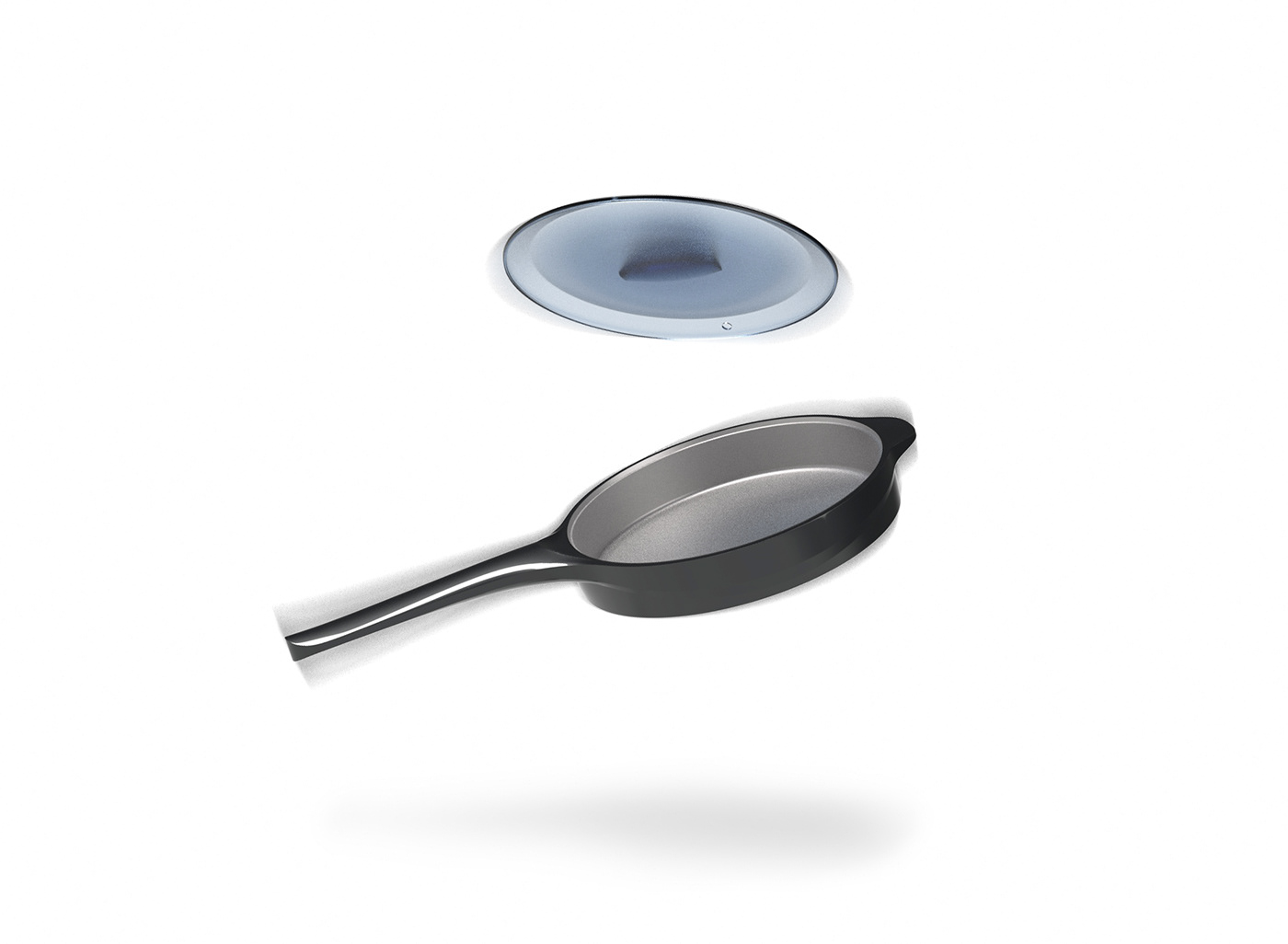 Pot group，ALUMINIUM，kitchen，Pan，Cast aluminum，Render，