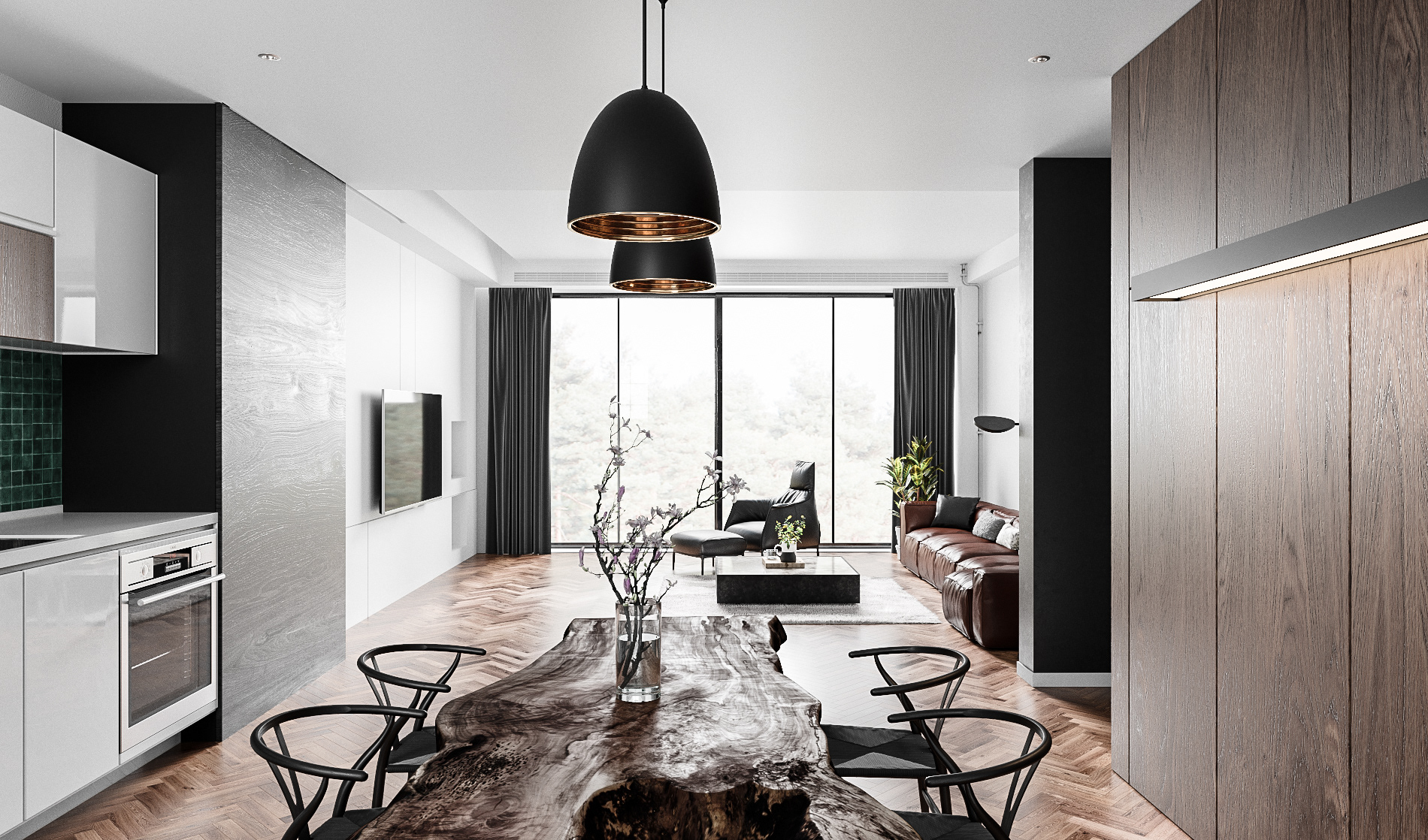 plain，Modern apartment，Interior design，