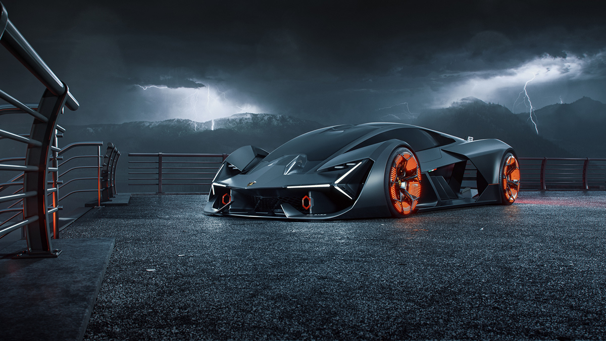 product design，vehicle，Concept Car，Lamborghini，