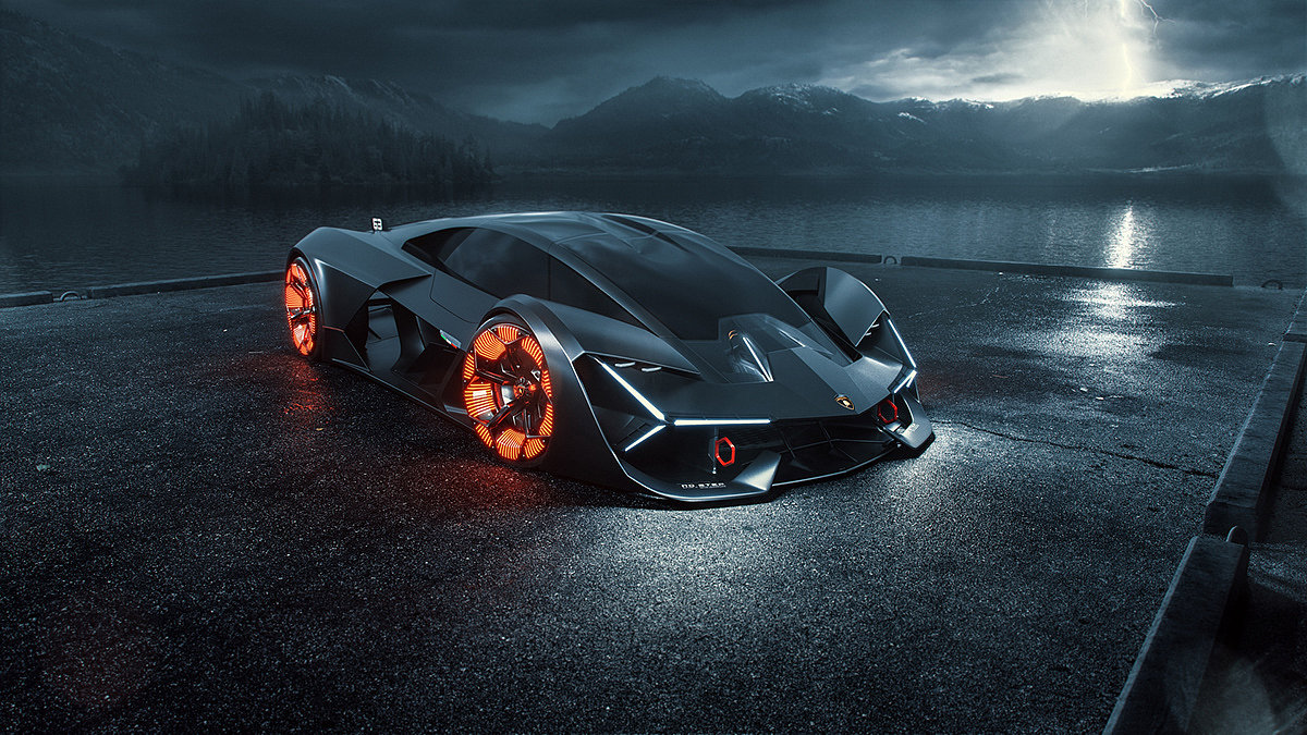 product design，vehicle，Concept Car，Lamborghini，