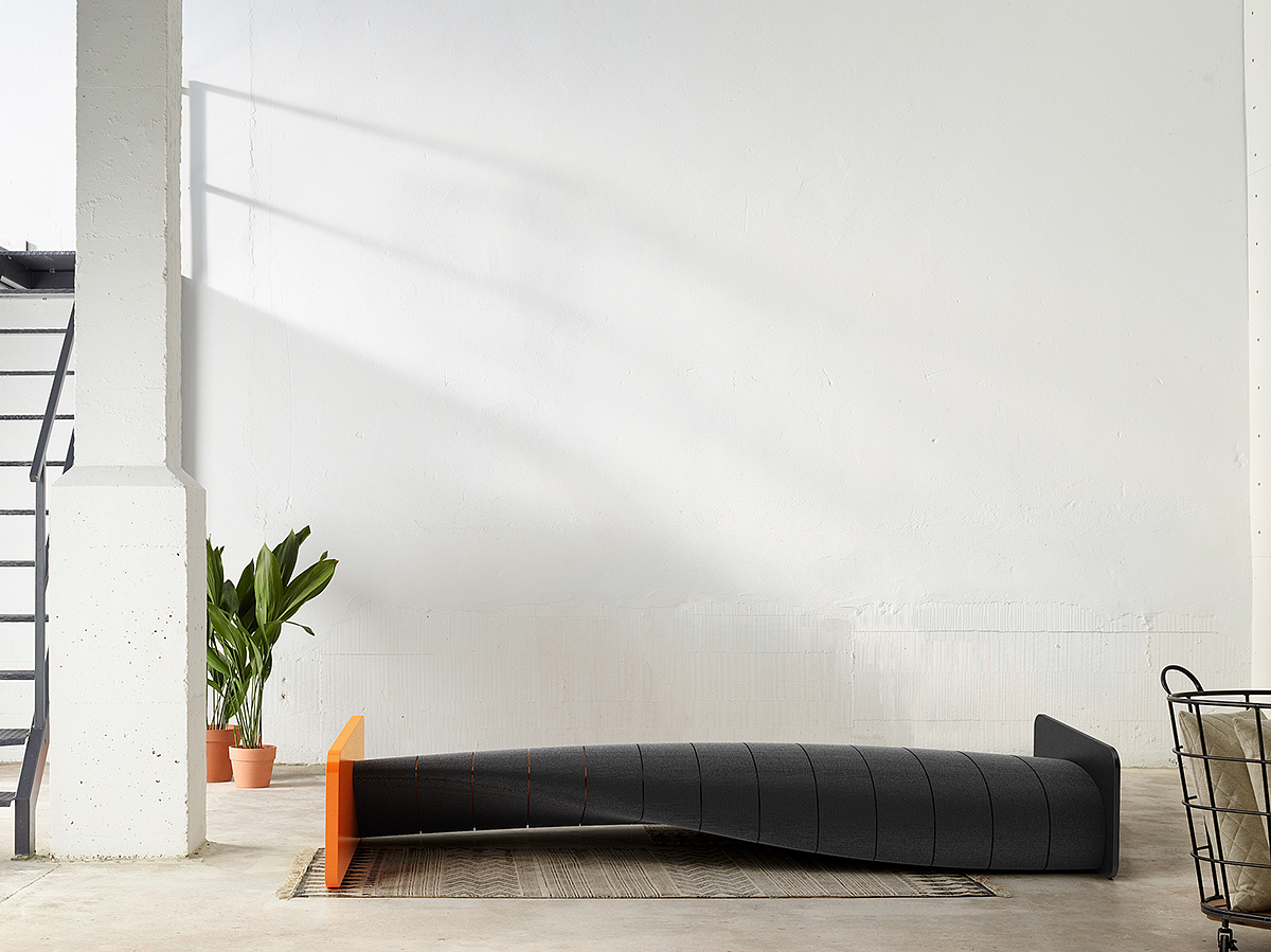 bench，sofa，fashion，curve，modern，