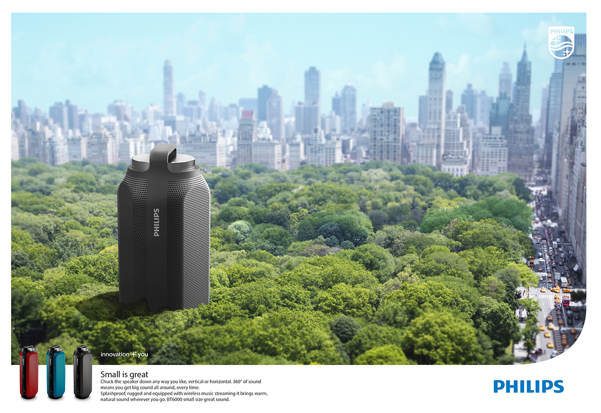 Creative advertising，sound，Philips，