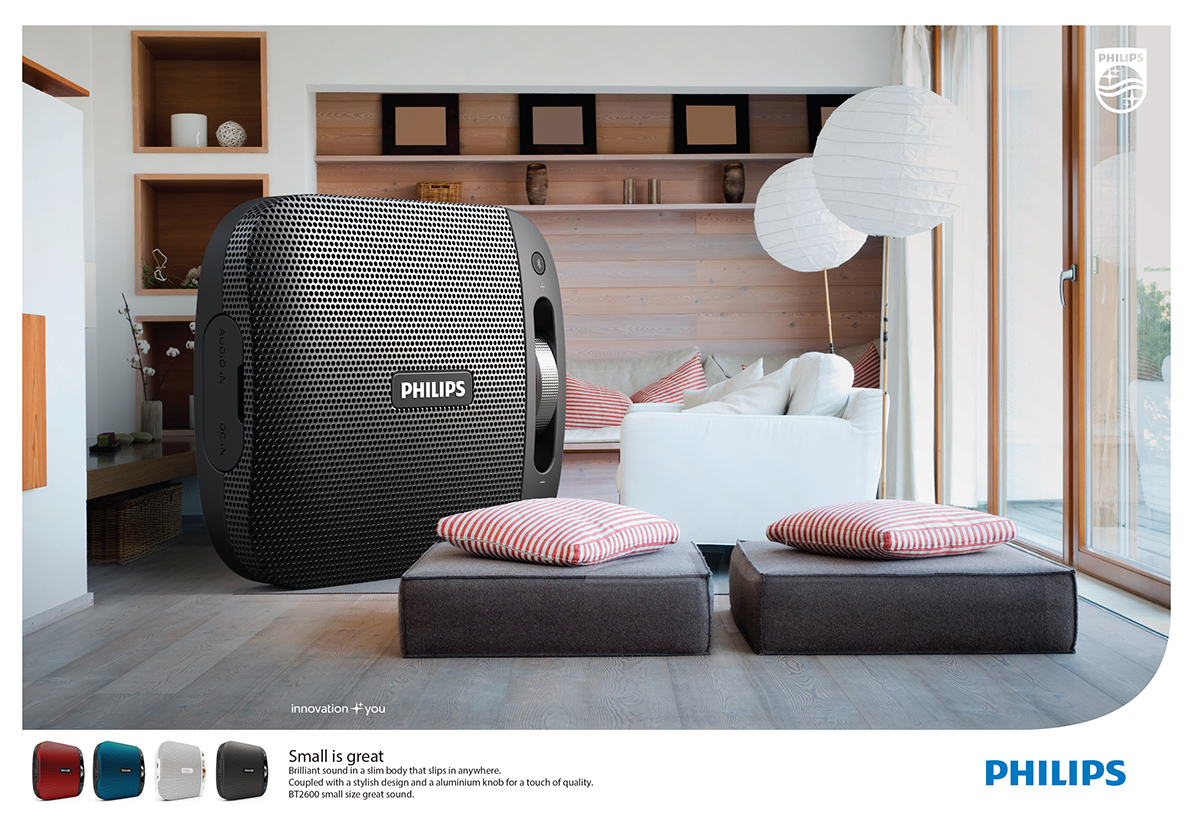 Creative advertising，sound，Philips，