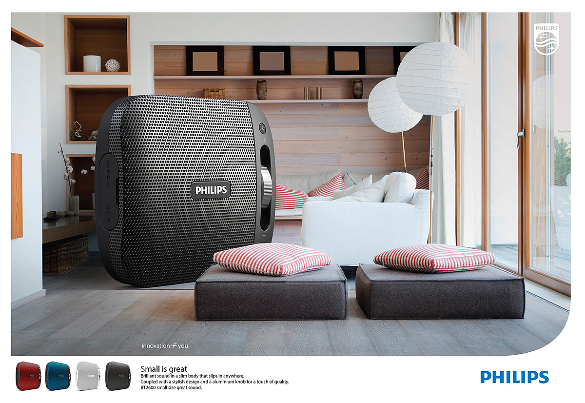 Creative advertising，sound，Philips，