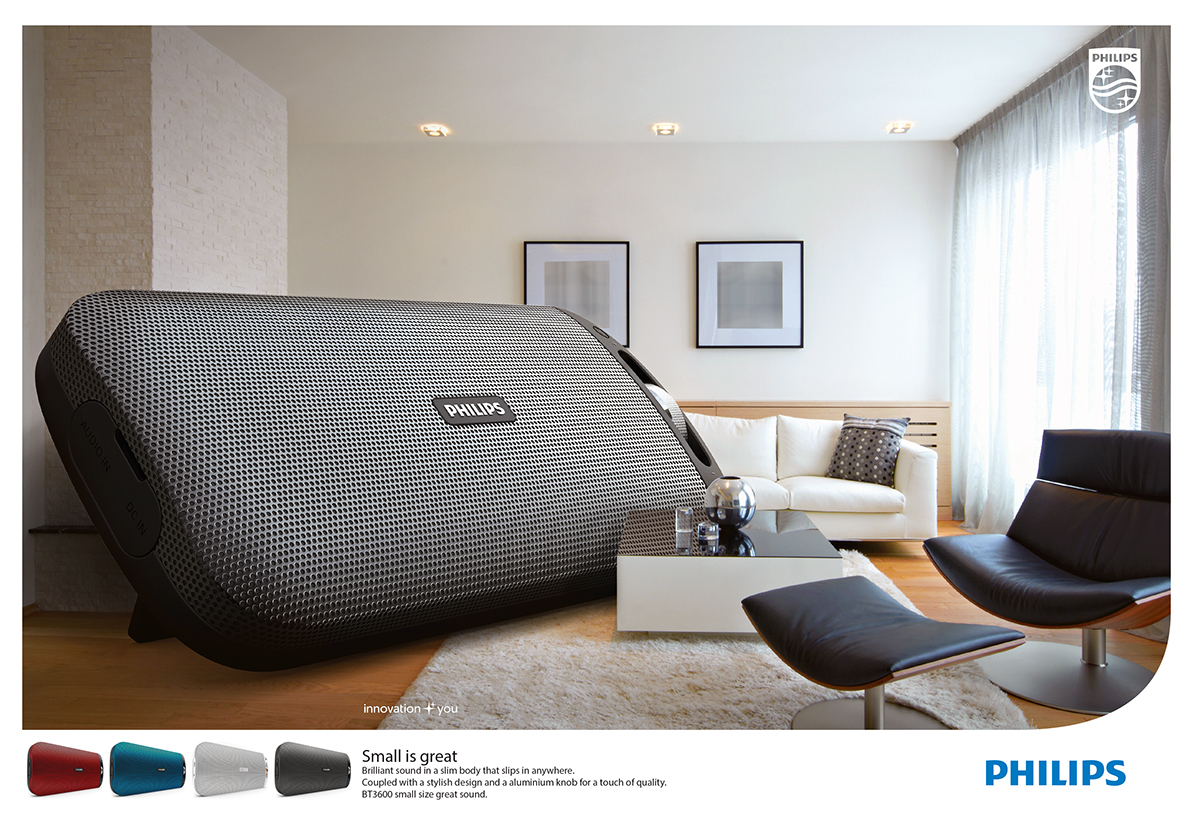 Creative advertising，sound，Philips，