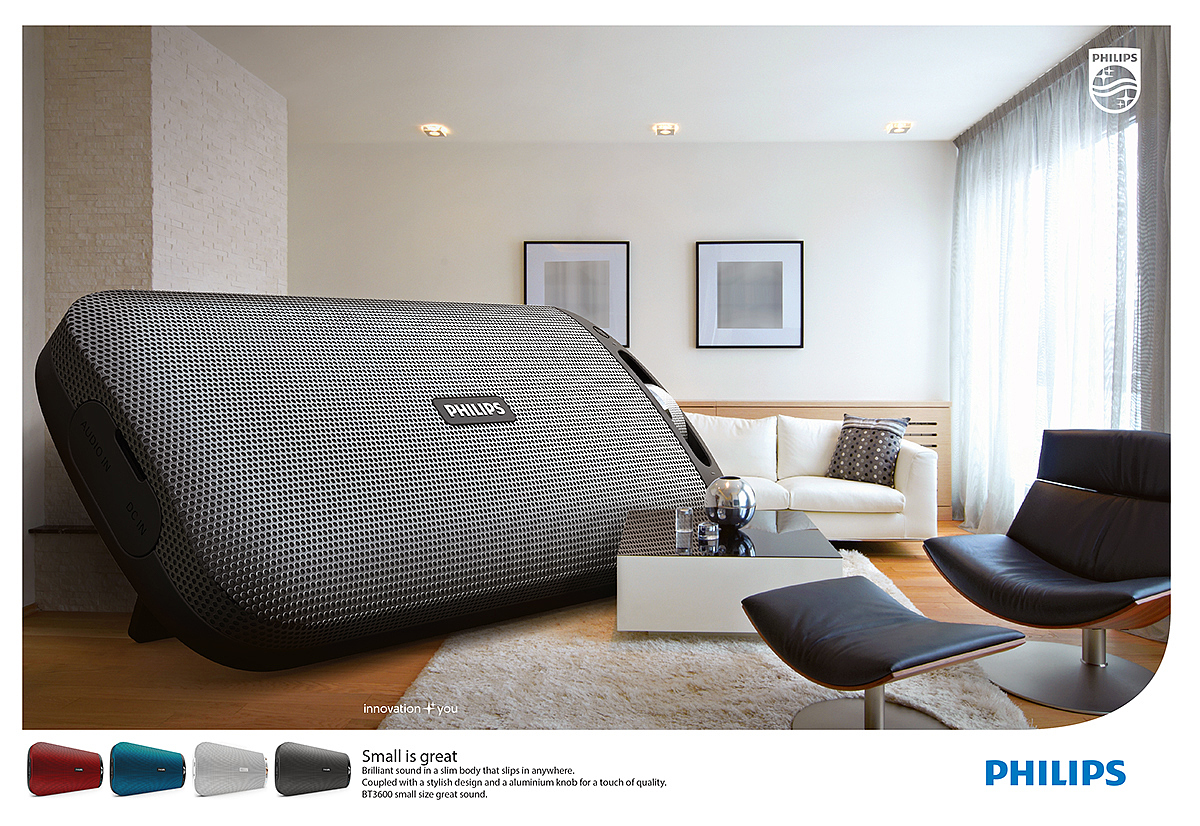 Creative advertising，sound，Philips，