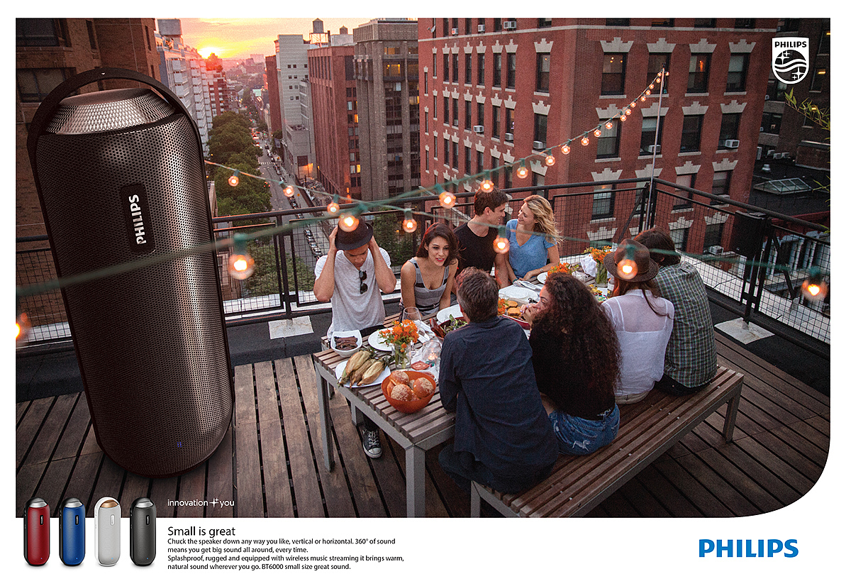 Creative advertising，sound，Philips，