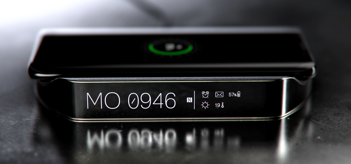 industrial design，Charging device，Clock，Simplicity，