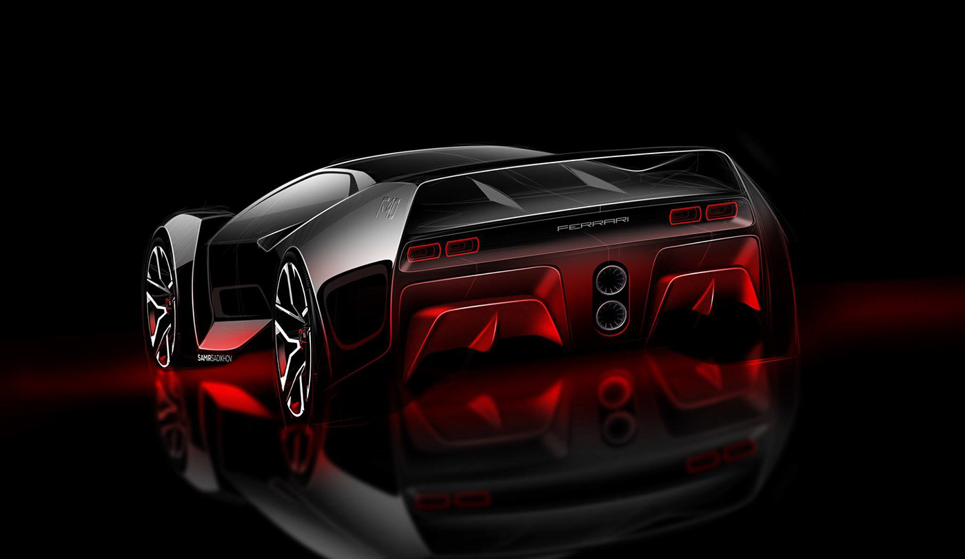 Samir Sadikhov，F40 Tribute，F40，Ferrari，vehicle，traffic，