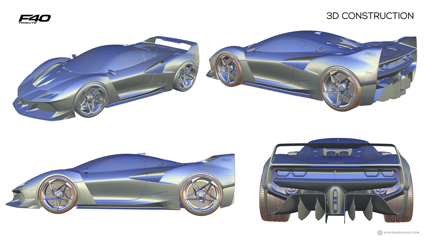 Samir Sadikhov，F40 Tribute，F40，Ferrari，vehicle，traffic，