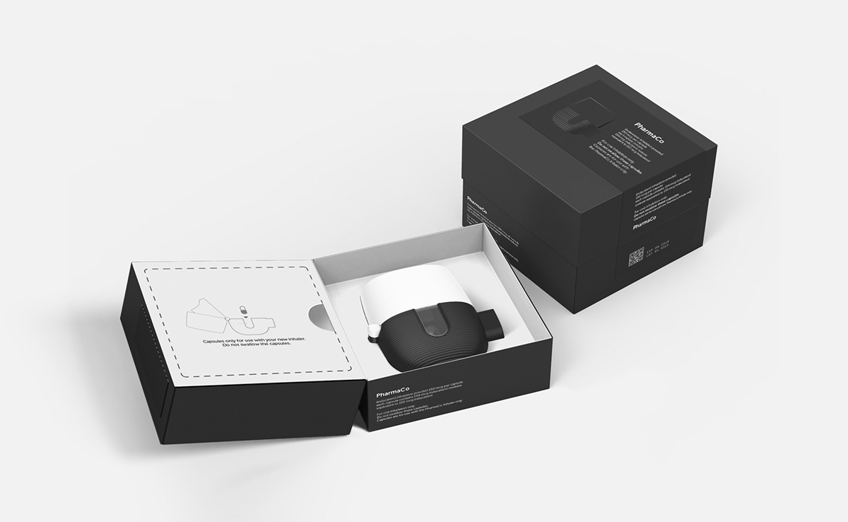packing design，Inhaler，medical care，industrial design，