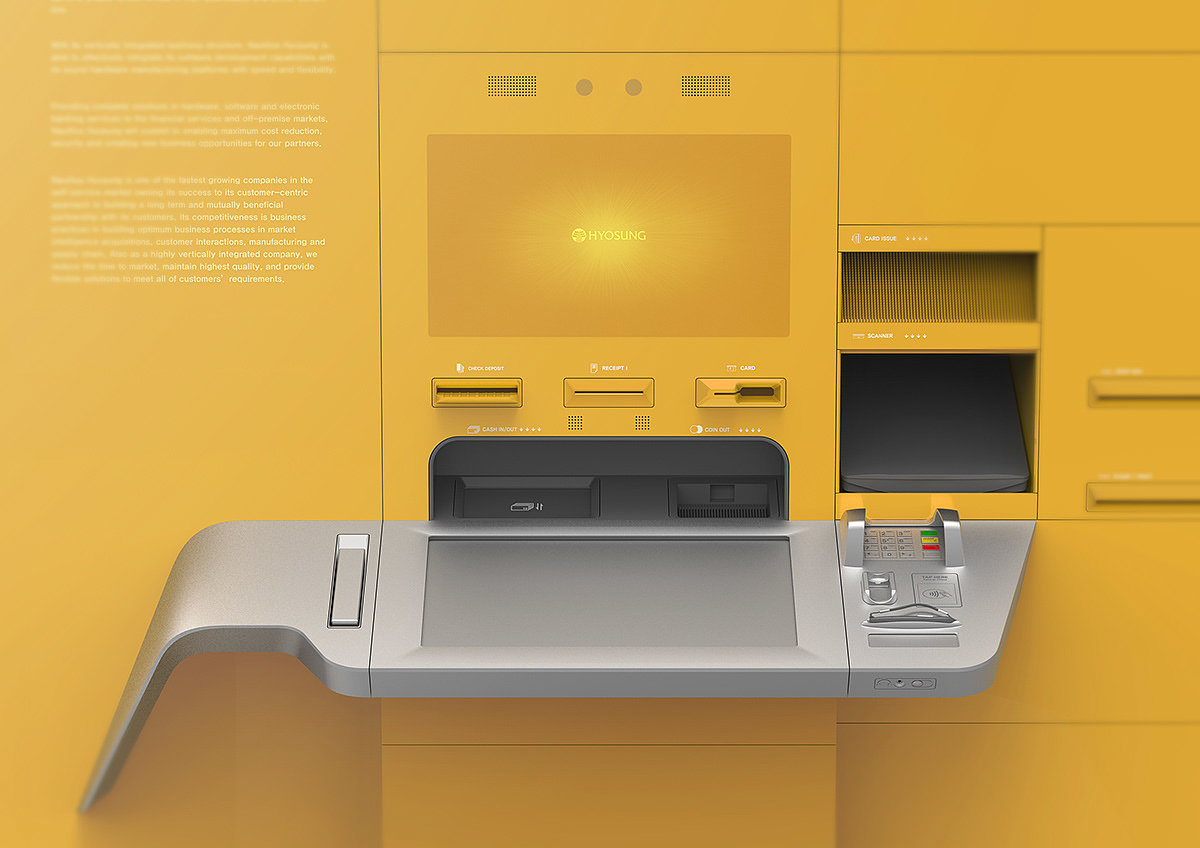 atm，Bank self service system，Digital，product design，