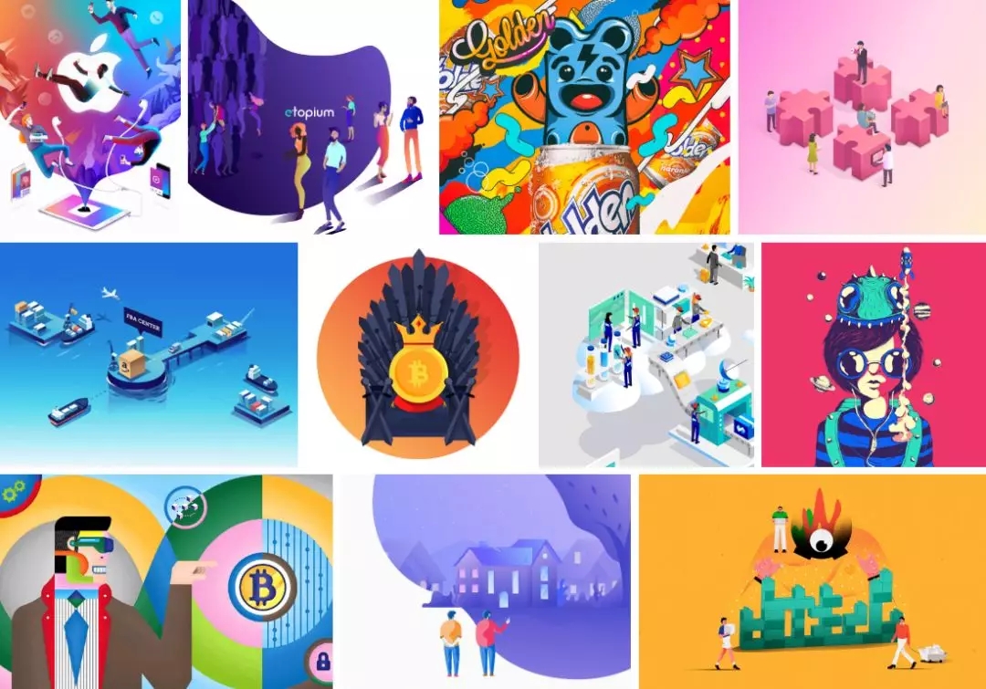 interactive，Typesetting，3d，Isometric view，UI/UX，