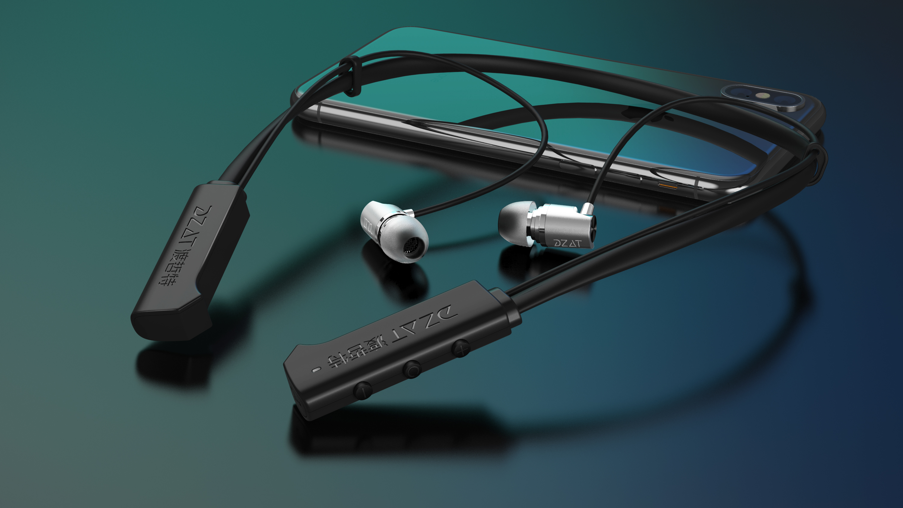 Metal earphone design，Simple headset design，Fashion headset，In ear headphones，