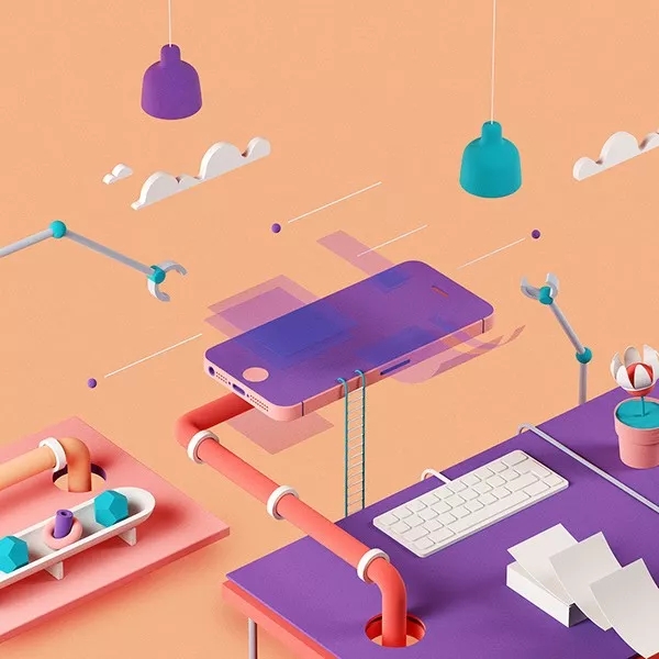 interactive，Typesetting，3d，Isometric view，UI/UX，