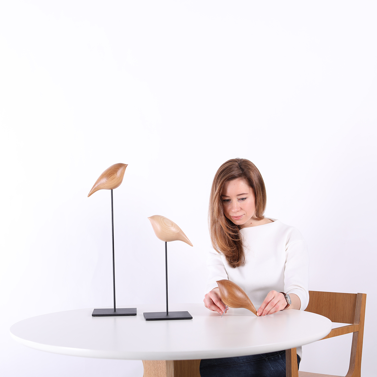 industrial design，Sculpture，decorate，bird，woodiness，