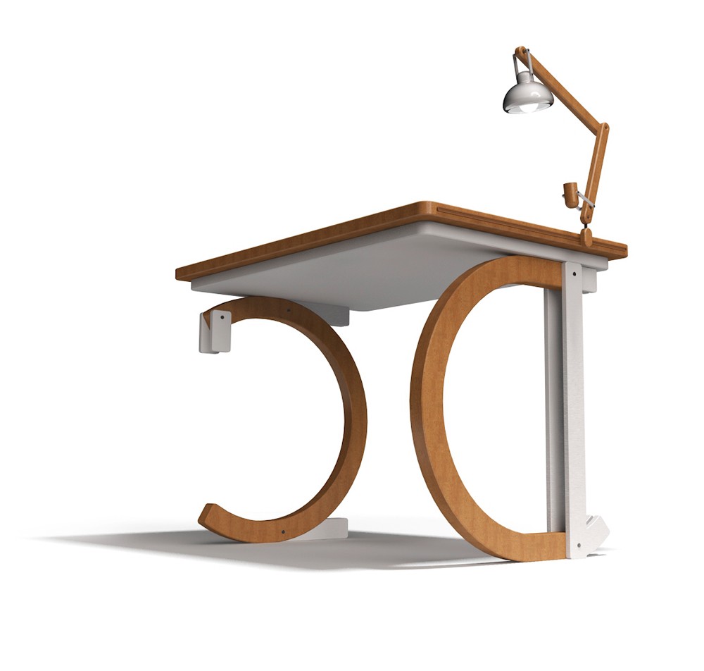 lamp，Liviu Avasiloie，letter，desk，woodiness，customized，