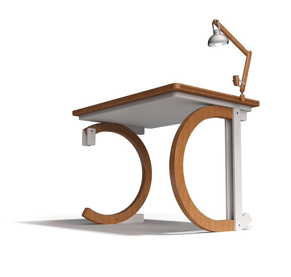 lamp，Liviu Avasiloie，letter，desk，woodiness，customized，