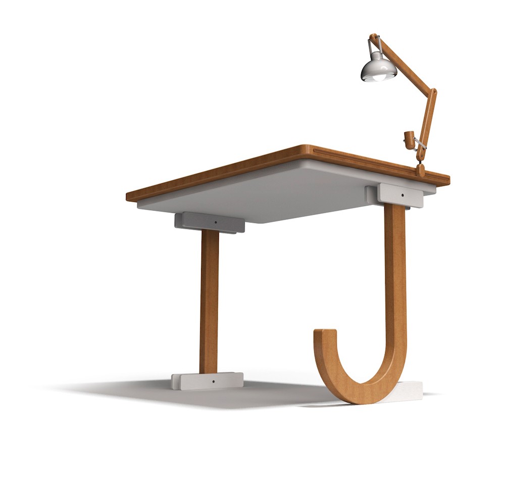 lamp，Liviu Avasiloie，letter，desk，woodiness，customized，