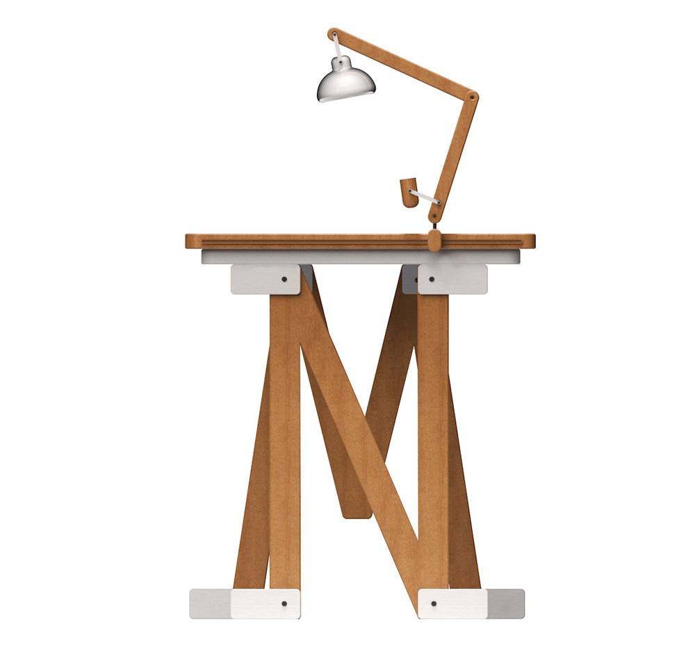 lamp，Liviu Avasiloie，letter，desk，woodiness，customized，