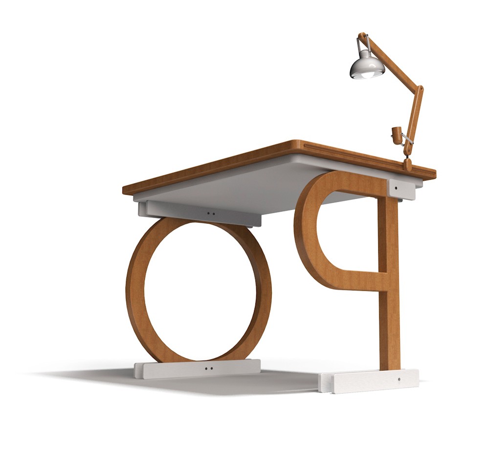 lamp，Liviu Avasiloie，letter，desk，woodiness，customized，