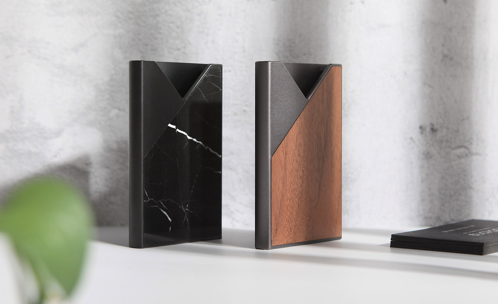 Natural marble, business card holder，