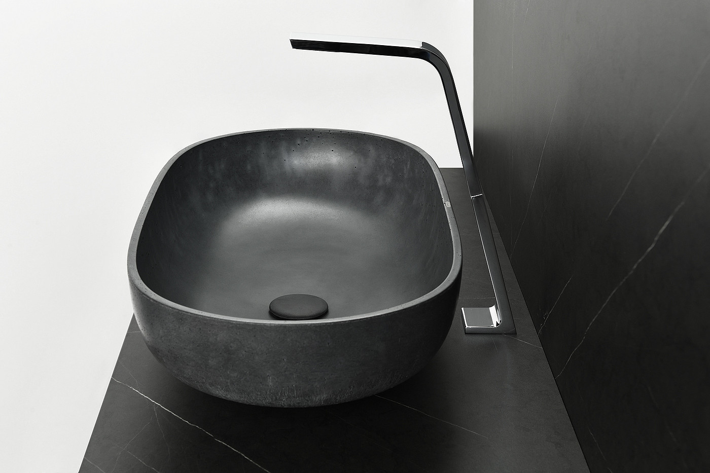 Concrete，oval，Washbasin，Ellipse ，Simplicity，