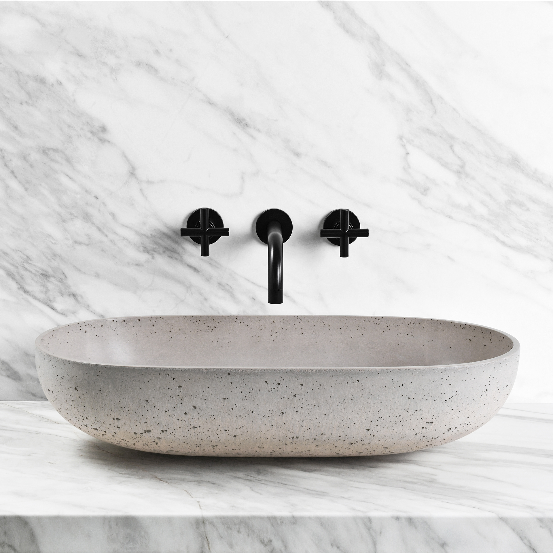 Concrete，oval，Washbasin，Ellipse ，Simplicity，