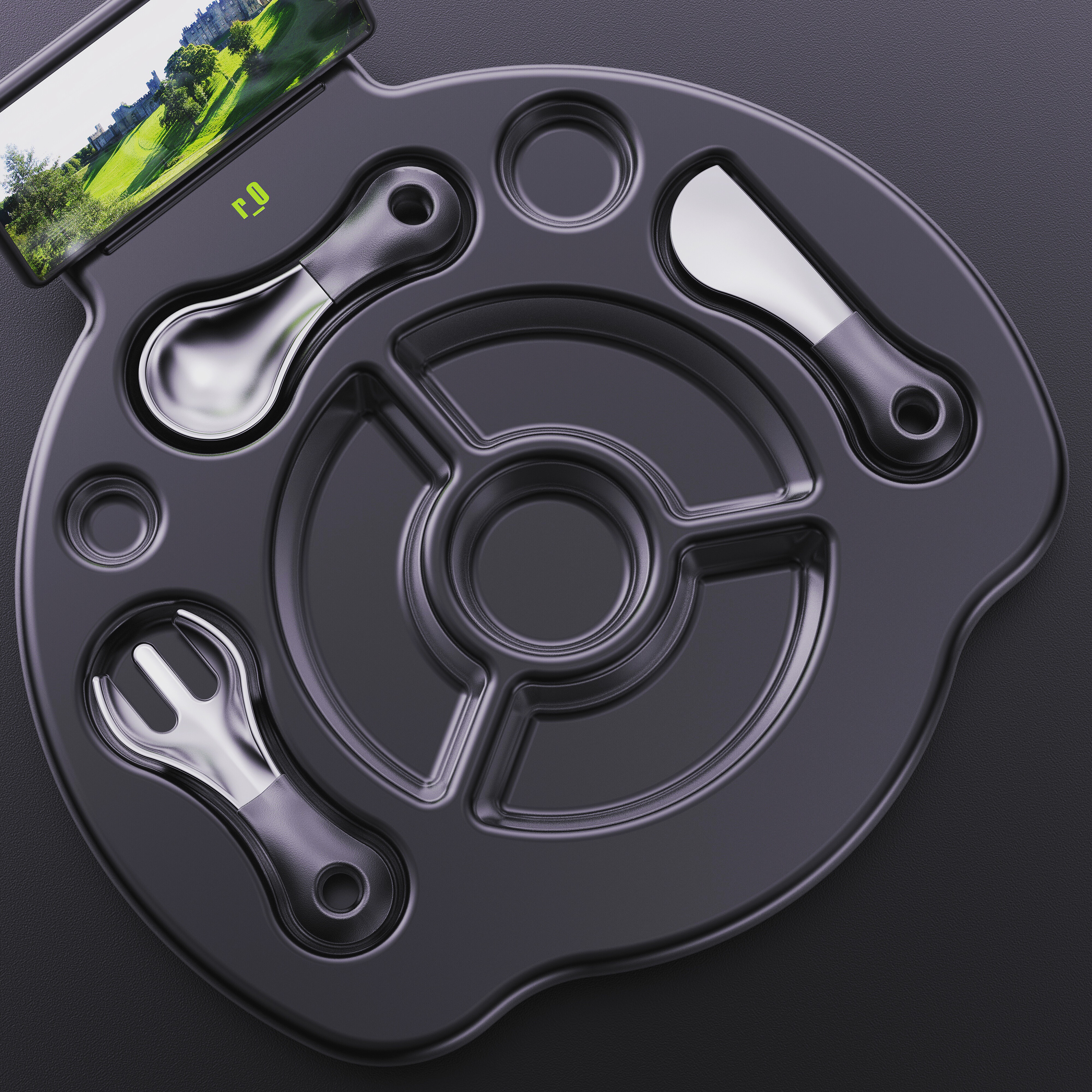 Dinner plate，tableware，CD2，Render，