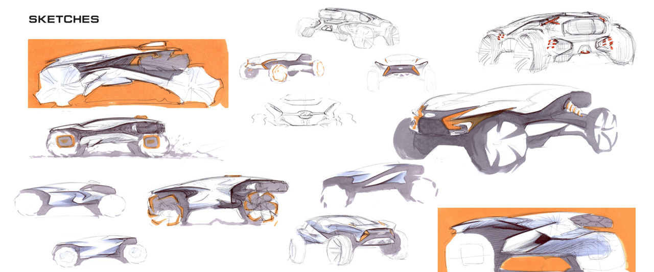 LADA，X-Stream，racing，Model，Design，Russia，sketch，