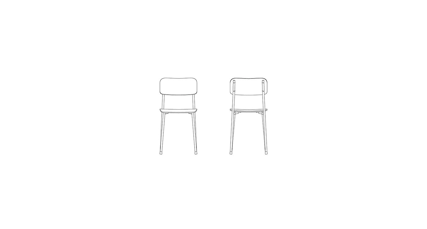 product design，furniture，chair，BTS 2，black，