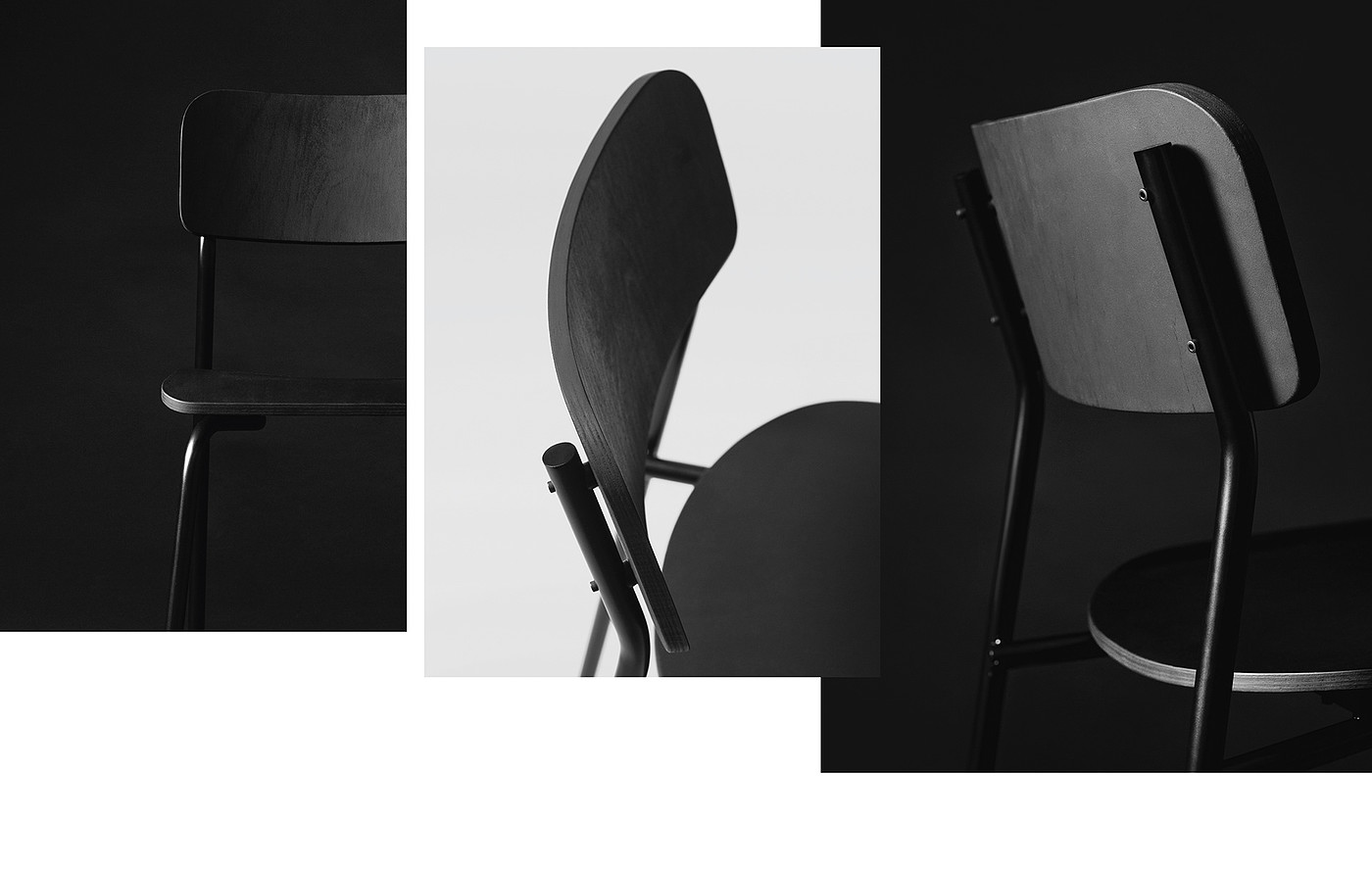 product design，furniture，chair，BTS 2，black，