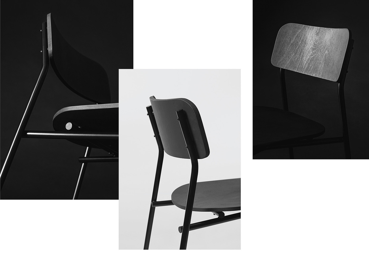 product design，furniture，chair，BTS 2，black，