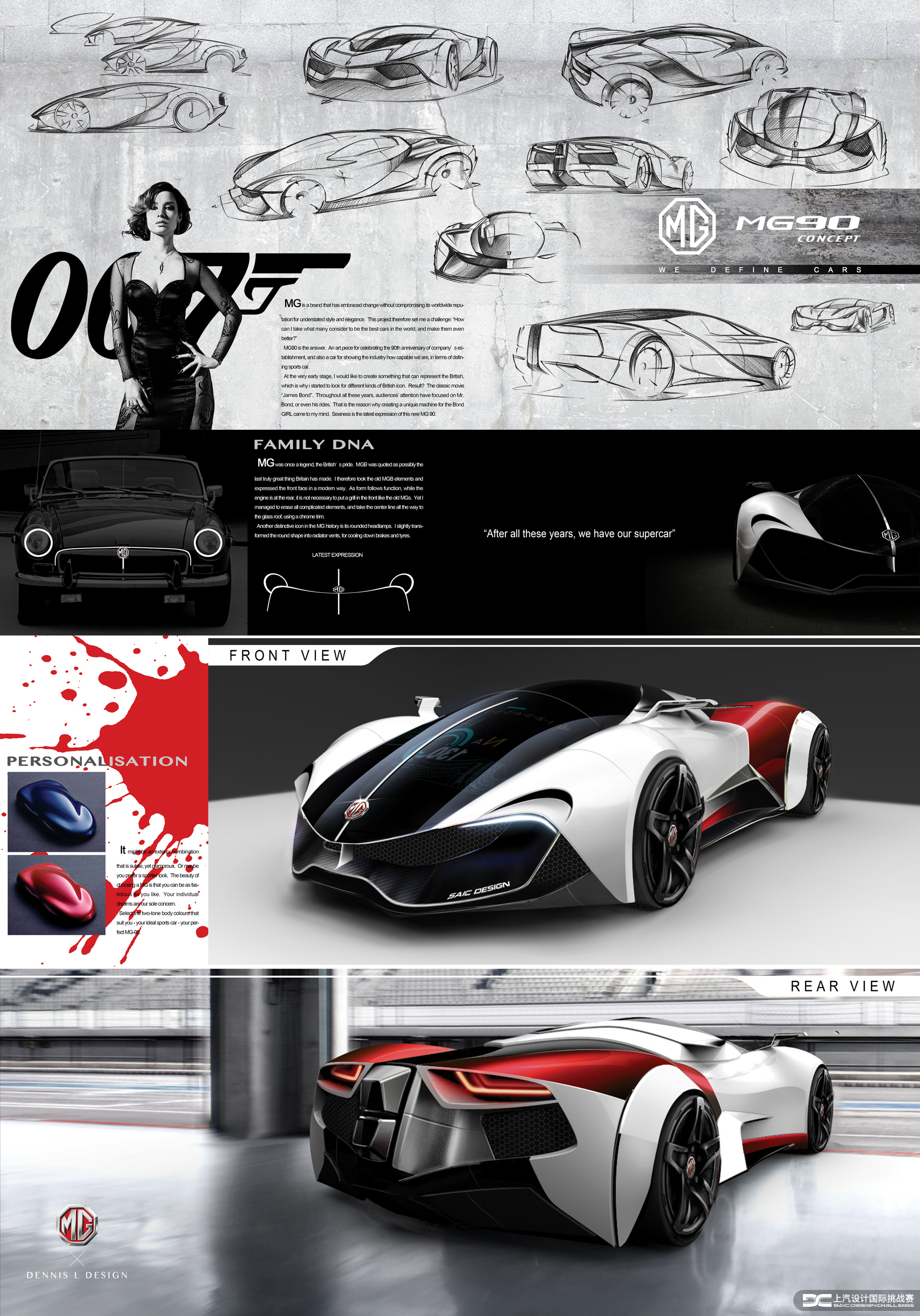 SHANCHUA，MG 90，Competition，Automobile design，Roewe mg，SAIC，