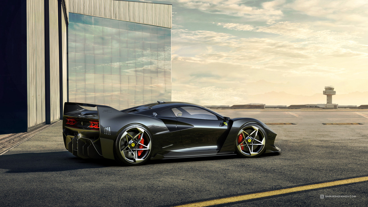 Rendering，vehicle，F40 Tribute，Ferrari，