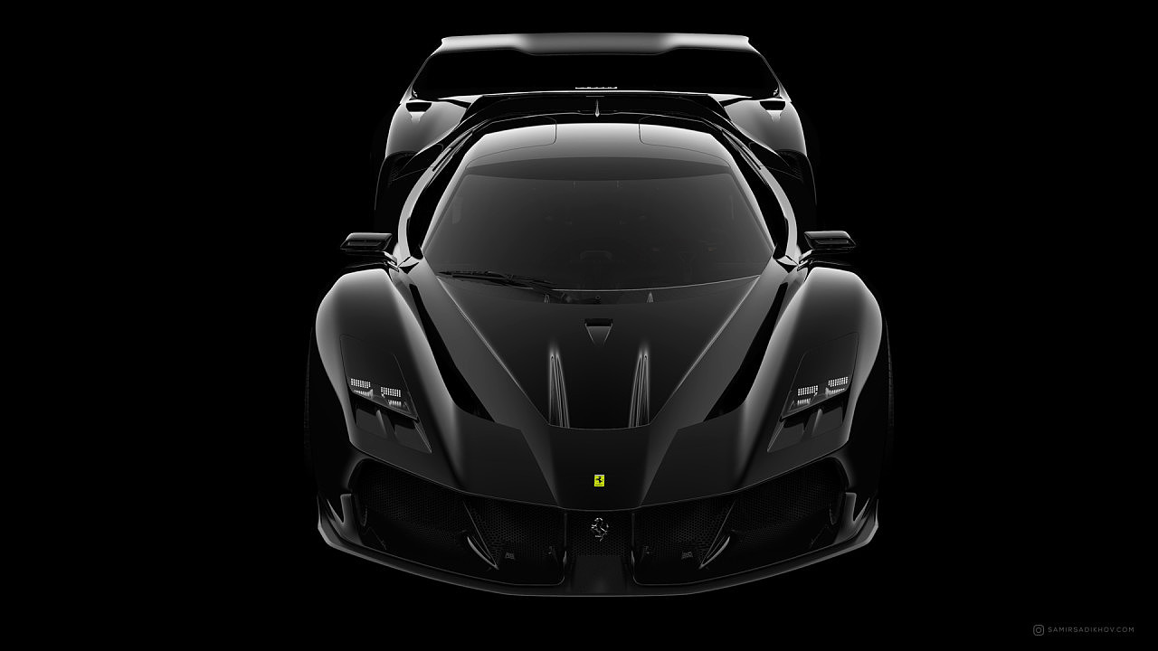 Rendering，vehicle，F40 Tribute，Ferrari，