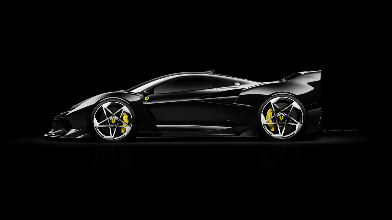 Rendering，vehicle，F40 Tribute，Ferrari，