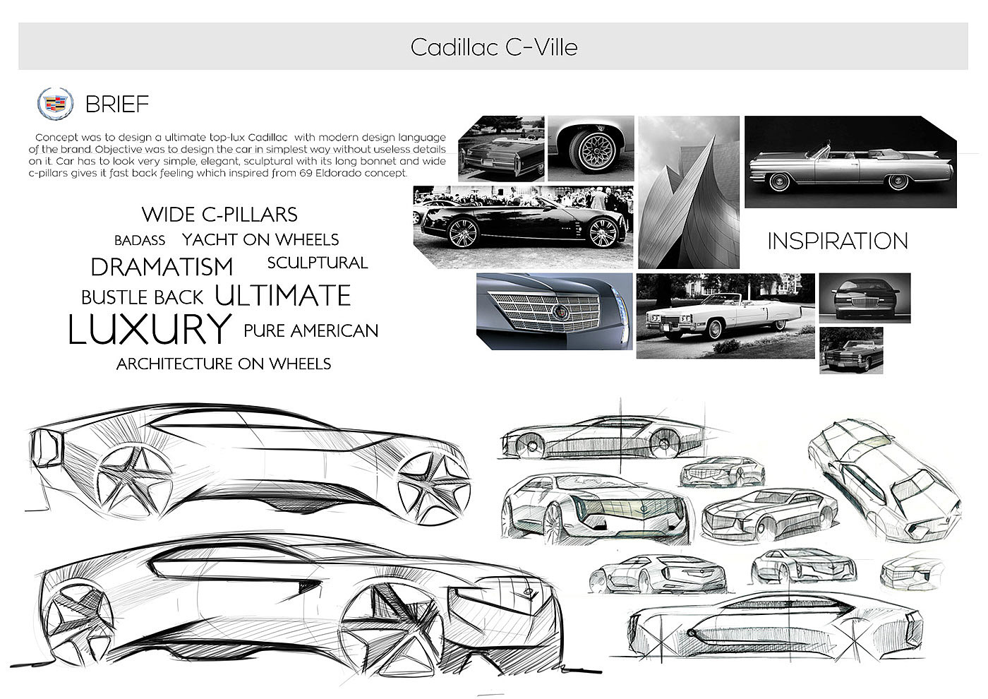 车，设计，交通，Samir Sadikhov，Cadillac，凯迪拉克，C-Ville，