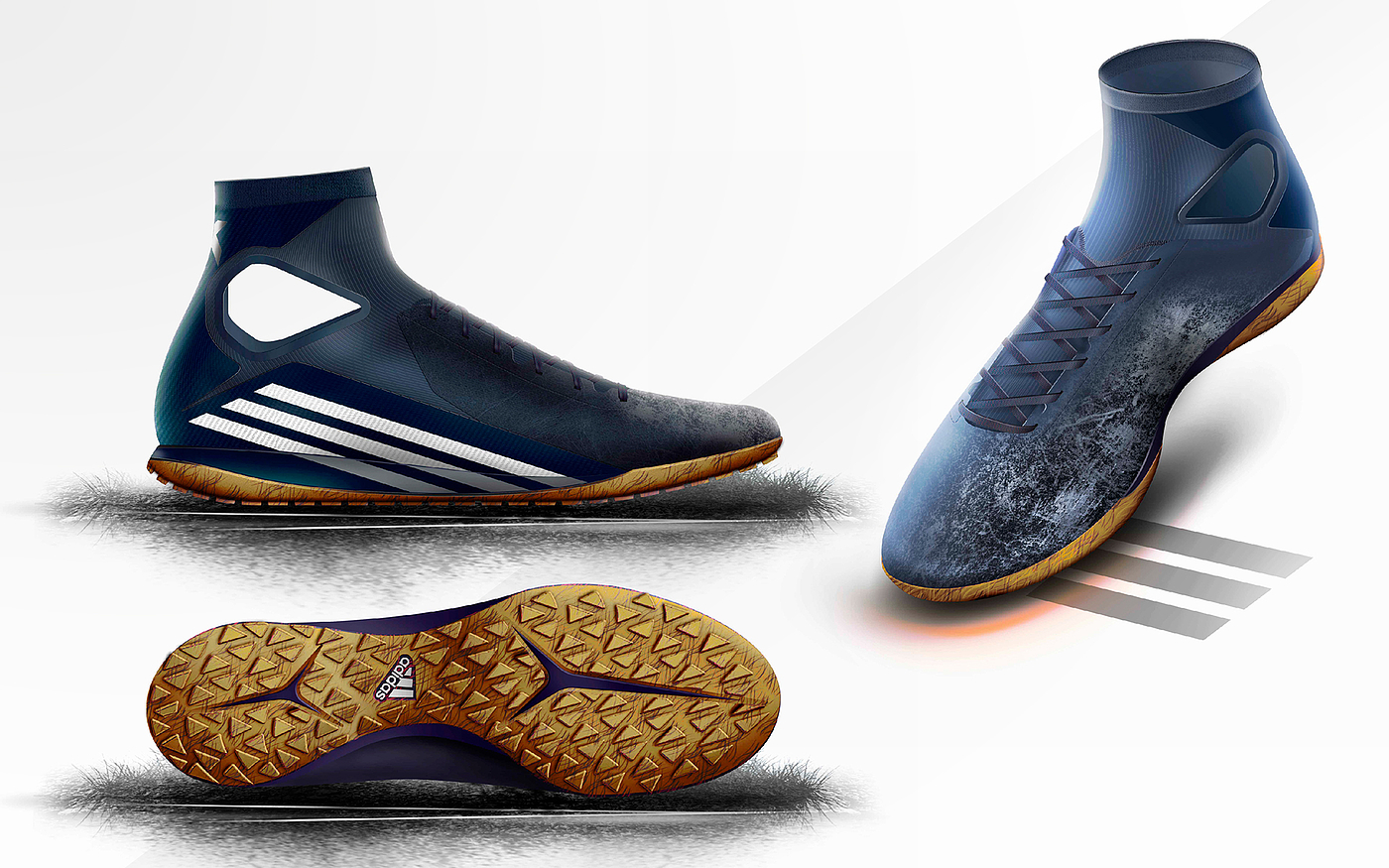 Adidas，Soccer shoes，product design，