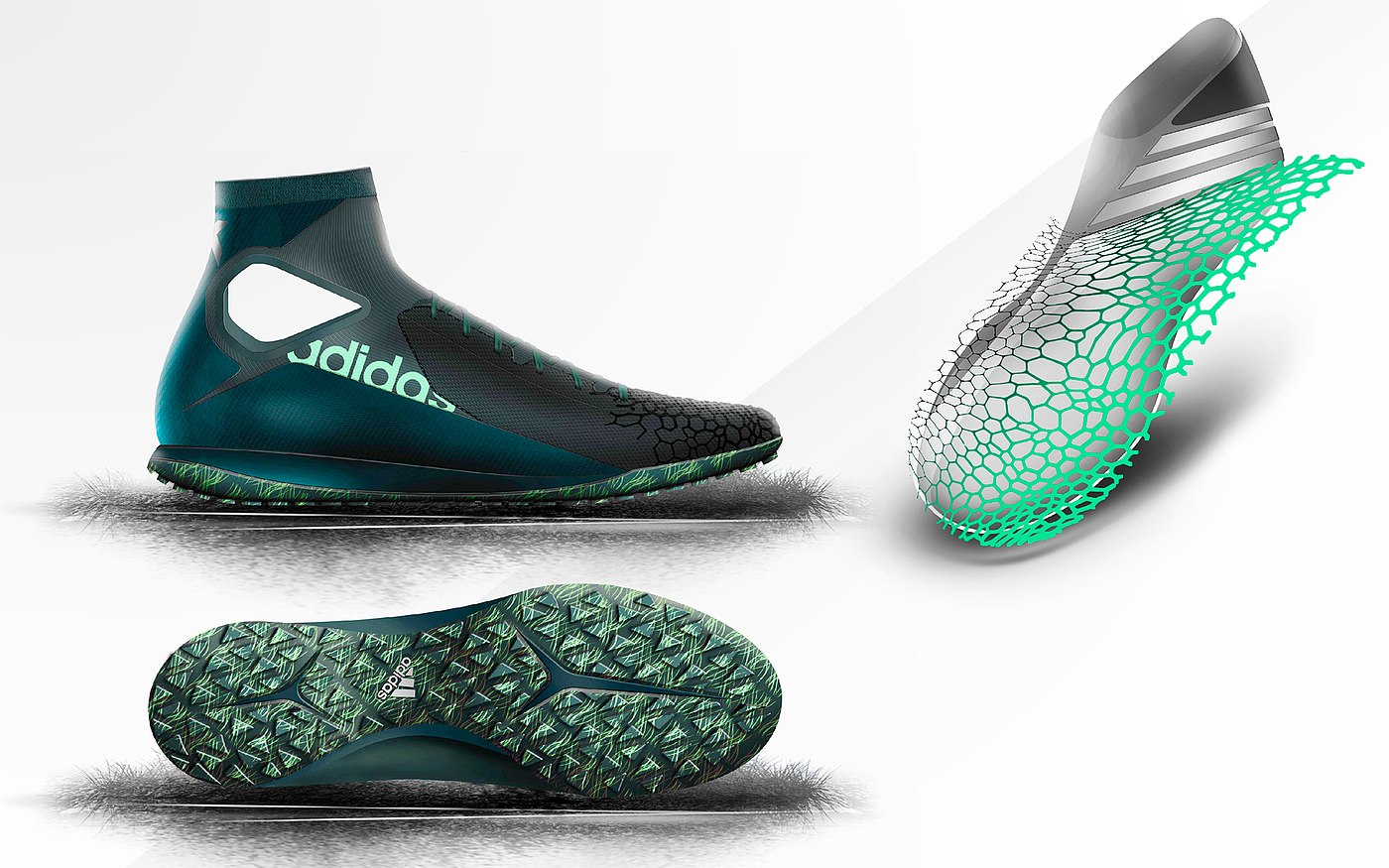 Adidas，Soccer shoes，product design，