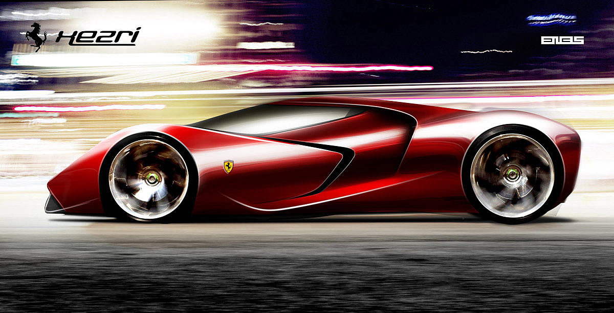 Ferrari，Concept Car，midfielder，Sports car，vehicle，