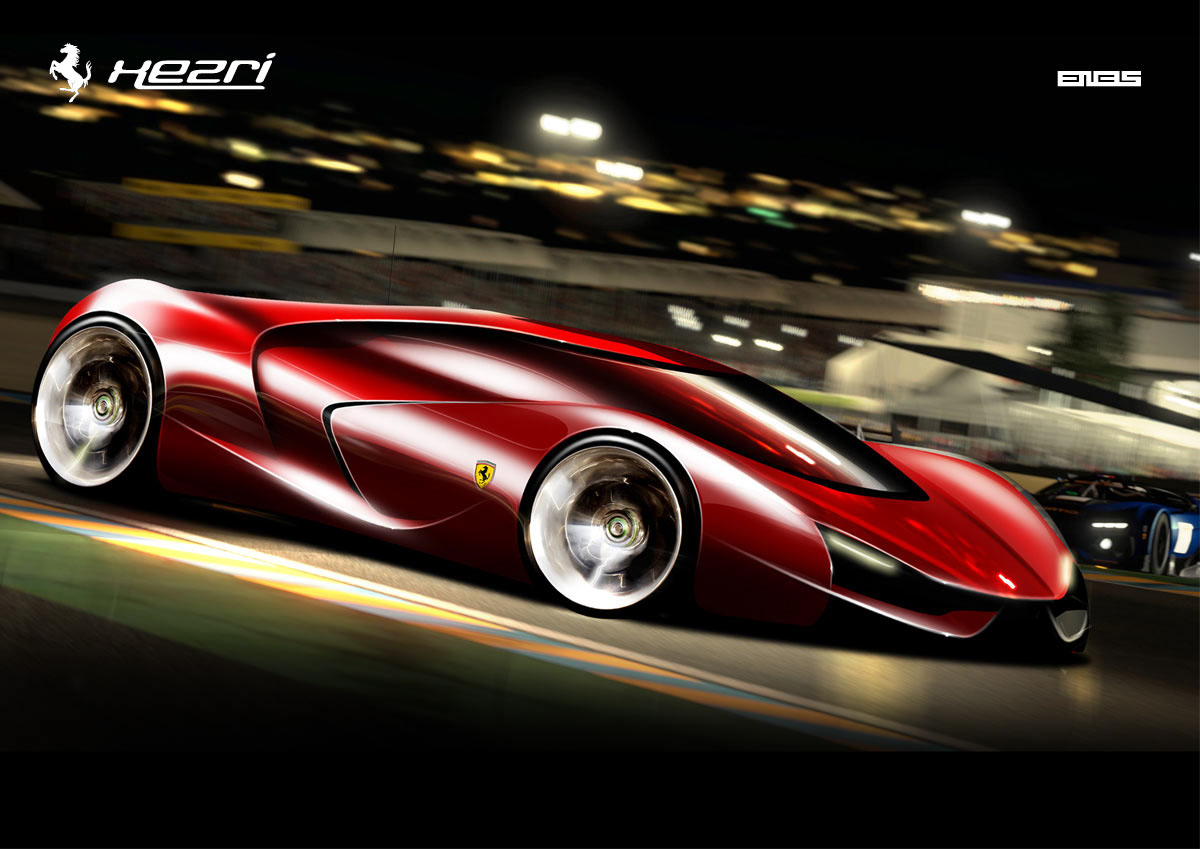Ferrari，Concept Car，midfielder，Sports car，vehicle，