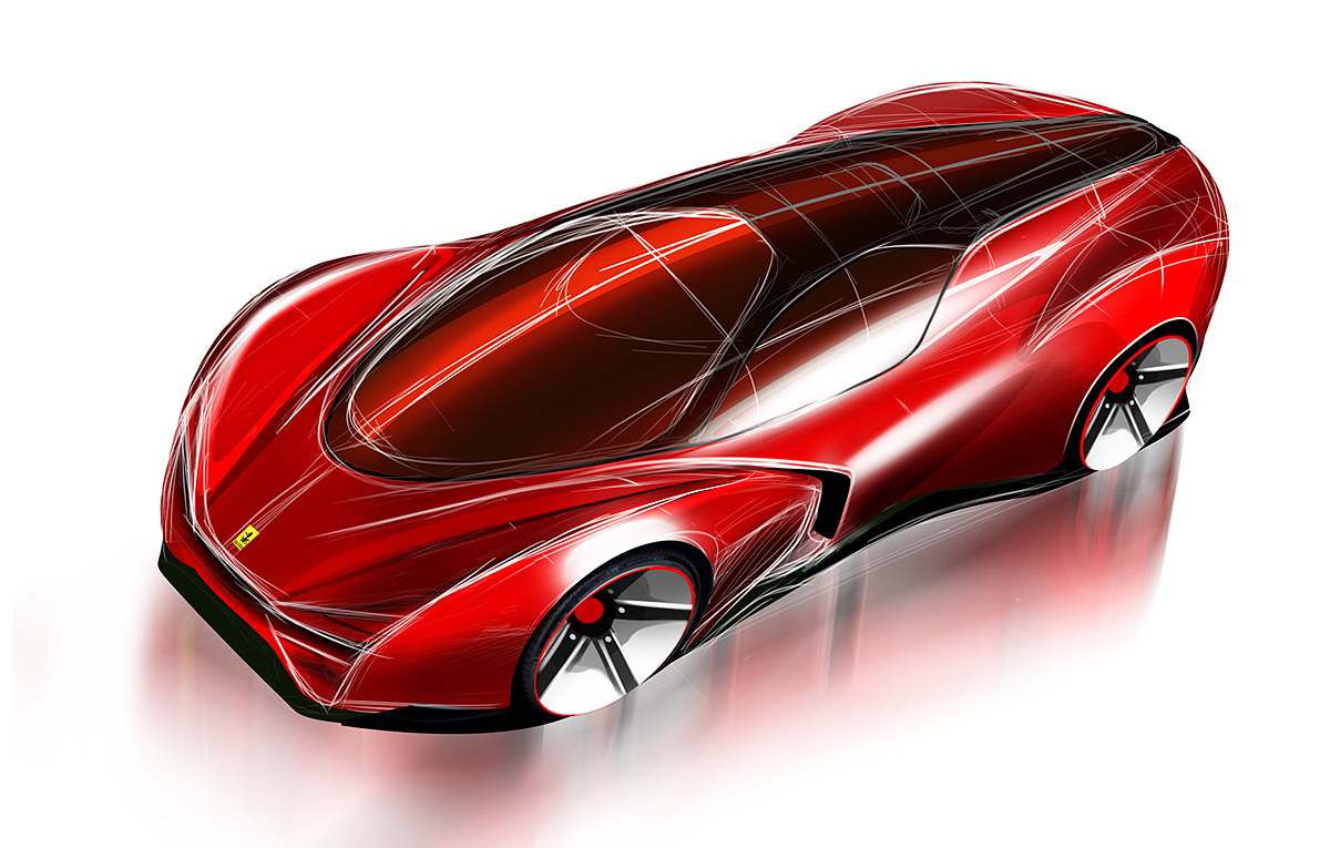 Ferrari，Concept Car，midfielder，Sports car，vehicle，