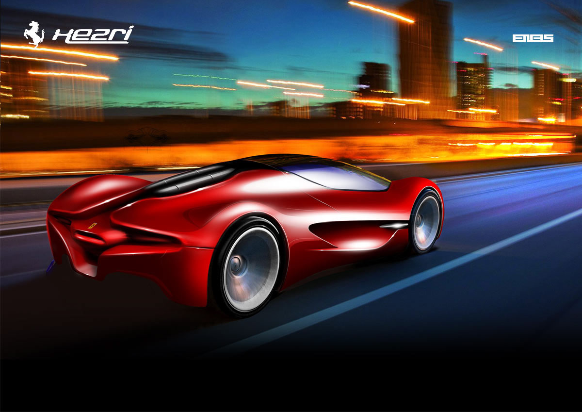 Ferrari，Concept Car，midfielder，Sports car，vehicle，