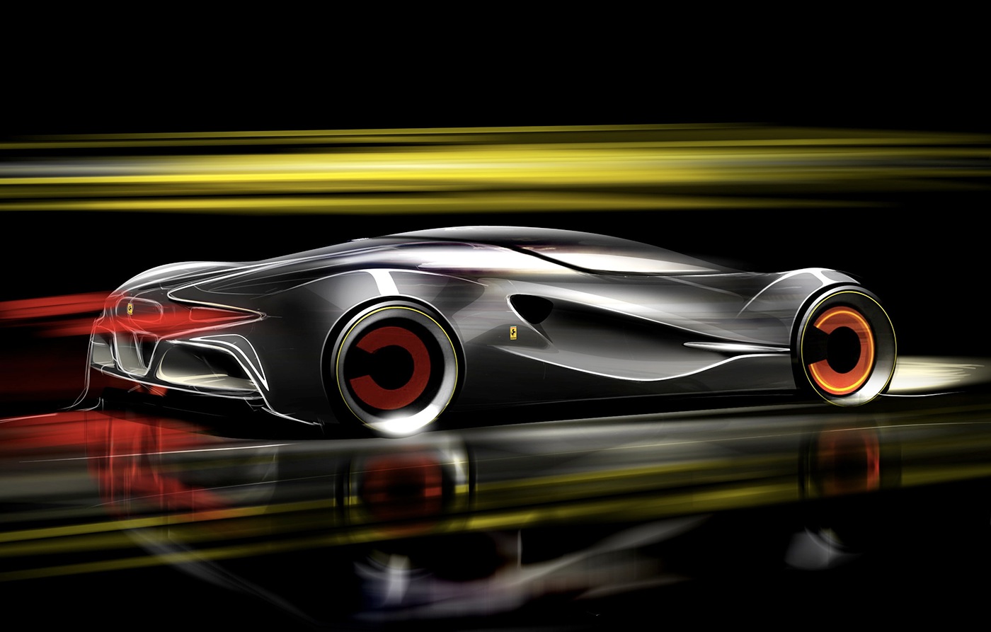 Ferrari，Concept Car，midfielder，Sports car，vehicle，