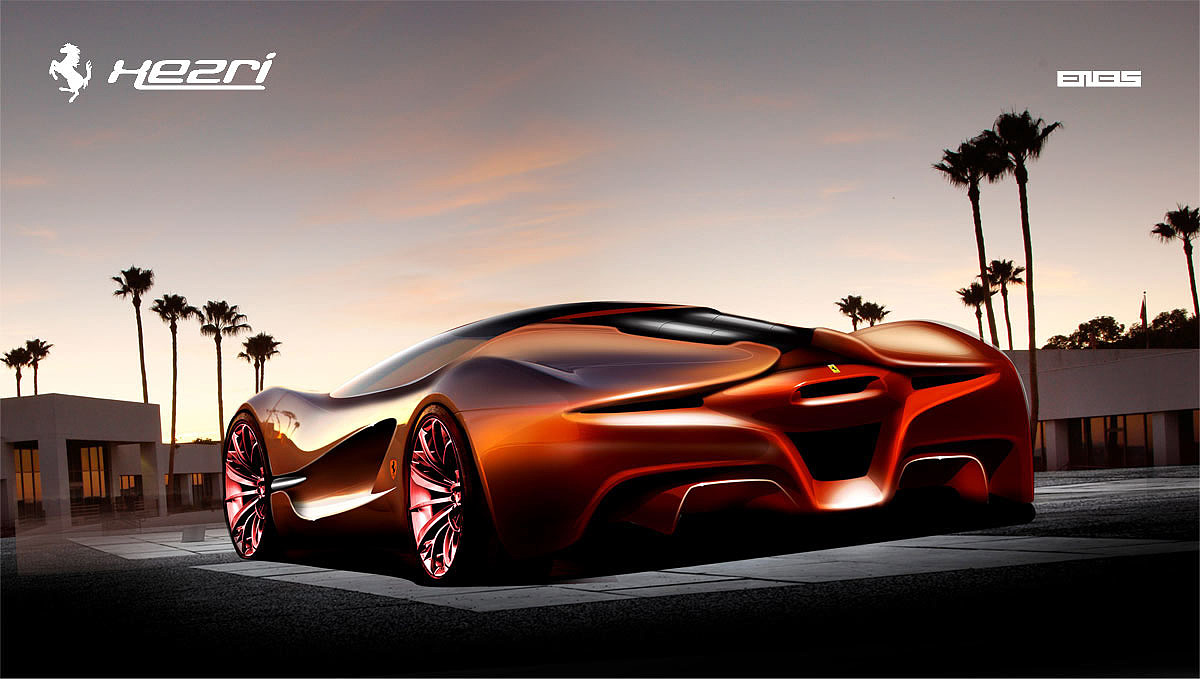 Ferrari，Concept Car，midfielder，Sports car，vehicle，